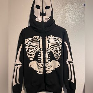 Skeleton Zip-Up Hoodie